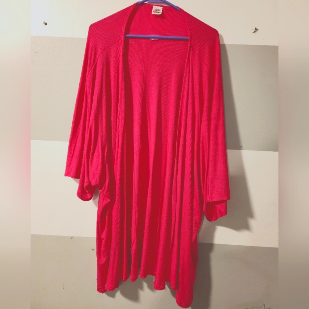 Zig Zag Stripe Waffle stitch sweater XXL